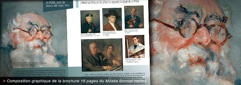 Composition de la brochure du Musée Bonnat de Bayonne