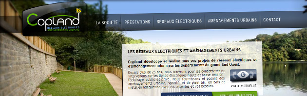 Copland - Habillage graphique du site de Copland.fr